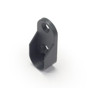 Ovaaliputki 15x30mm ruuvik. kannatin, tumma harmaa