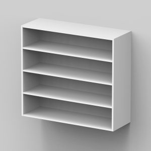 Seinäkaappi 892x1000x337 3 hyllyllä M100