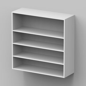 Seinäkaappi 988x1000x337 3 hyllyllä M100
