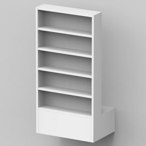 Tuuletinkaappi 988x500x121,5 M50 188mm kotelo