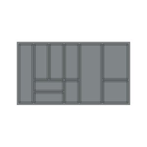 Keittiövälinelokerikko Basic M90 HARMAA BL