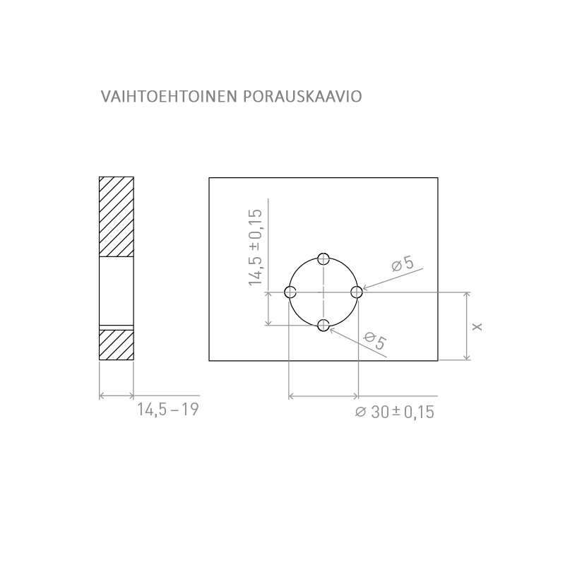 Painonappilukko R-Evolution 38x38mm kromi - Image 6