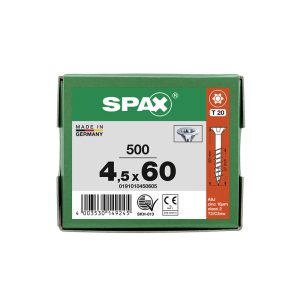 ABC SPAX TX UPPOKANTA 4,5X60 T20 OSAKIERRE (TORX)