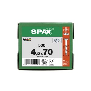ABC SPAX TX UPPOKANTA 4,5X70 T20 OSAKIERRE (TORX)