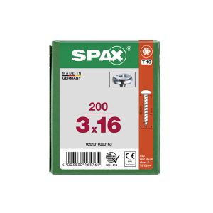 ABC SPAX TX KUPUKANTA 3X16 T10 (TORX)