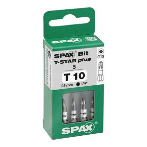 RUUVAUSKÄRKI T-10 (5 KPL) SPAX 3 MM TORX-RUUVEILLE