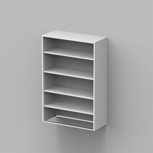 Seinäkaappi 988x800x337 3 hyllyllä M80 avopohja P3