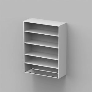Seinäkaappi 988x900x337 3 hyllyllä M90 avopohja P3